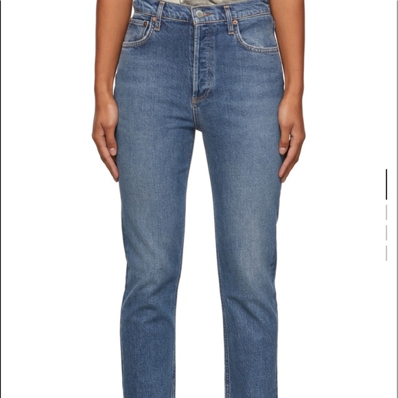 agolde Riley jean in dark blue - Picture 1 of 2